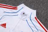 2025/26 Bayern White Kids Half Pull Tracksuit