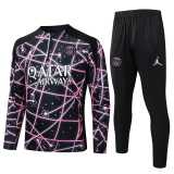 2025/26 PSG Black Half Pull Tracksuit