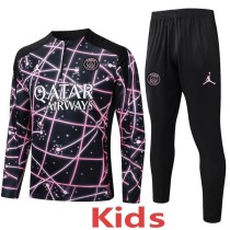 2025/26 PSG Black Purple Kids Half Pull Tracksuit