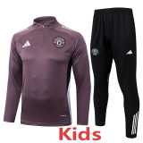 2025/26 Man Utd Kids Half Pull Tracksuit