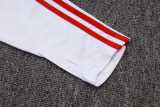 2025/26 Bayern White Kids Half Pull Tracksuit