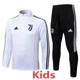 2025/26 JUV White Kids Half Pull Tracksuit