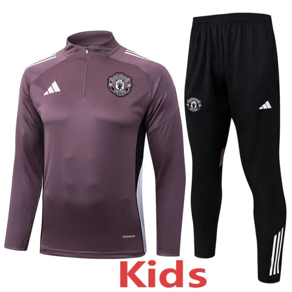 2025/26 Man Utd Kids Half Pull Tracksuit