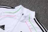 2025/26 JUV White Kids Half Pull Tracksuit
