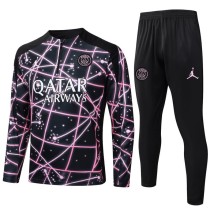 2025/26 PSG Black Half Pull Tracksuit