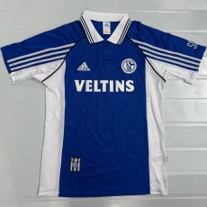 1998/99 FC Schalke 04 Home Blue Retro Soccer jersey
