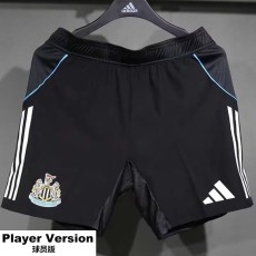 [PLAYER] 2025/26 Newcastle Home Black Player Soccer Shorts