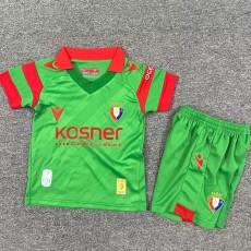 2025/26 Osasuna Away Green Fans Kids Soccer jersey