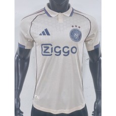 [PLAYER] 2025/26 Ajax 3RD White Player Soccer jersey