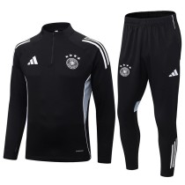 2025 Germany Black Half Pull Tracksuit