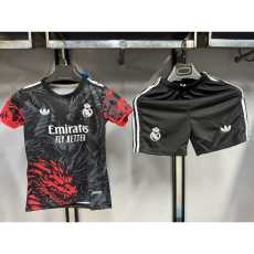 2025/26 R MAD Special Edition black and red dragon Fans Kids Soccer jersey