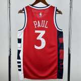 2024/25 CLIPPERS PAUL #3 Red NBA Jerseys