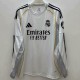 2025/26 R MAD Home White Fans Long Sleeve Soccer jersey