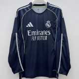2025/26 R MAD Away Dark Blue Fans Long Sleeve Soccer jersey
