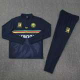 2025 Cameroon Dark Blue Half Pull Tracksuit