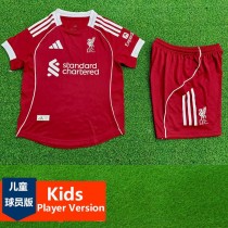 [PLAYER] 2025/26 LIV Home Red Player Kids Soccer jersey