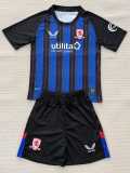 2025/26 Middlesbrough Away Blue Fans Kids Soccer jersey