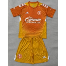 2025/26 Club America GKO Orange Fans Kids Soccer jersey