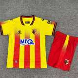 2025/26 Watford Home Yellow Fans Kids Soccer jersey