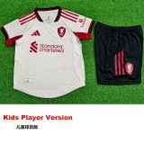 [PLAYER] 2025/26 LIV Away White Player Kids Soccer jersey
