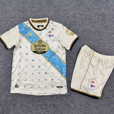 2025/26 La Coruna 3RD White Fans Kids Soccer jersey