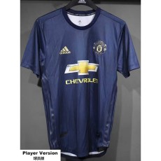 [PLAYER] 2018/19 Man Utd 3RD Dark Blue Retro Player Soccer jersey