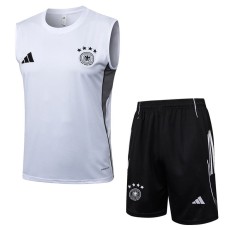 2025 Germany White Training Shorts Suit
