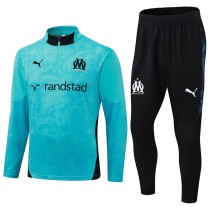 2025/26 Marseille Light blue Half Pull Tracksuit
