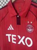 2025/26 Aberdeen 3RD Red Fans Soccer jersey