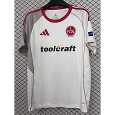 2025/26 1. FC Nurnberg Away White Fans Soccer jersey