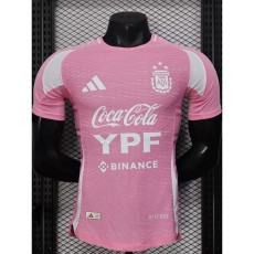2025 Argentina Pink Player Training Shirts