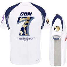 2025/26 TOT Home White Print Picture Son #7 Fans Soccer jersey