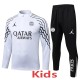 2025/26 PSG White Kids Half Pull Tracksuit