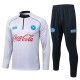 2025/26 Napoli White Half Pull Tracksuit