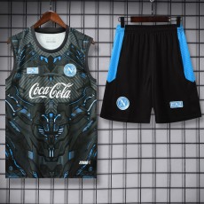 2025/26 Napoli Gray Training Shorts Suit