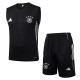 2025 Germany Black Training Shorts Suit