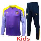 2025/26 A MAD Purple Kids Half Pull Tracksuit