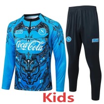 2025/26 Napoli Blue Kids Half Pull Tracksuit
