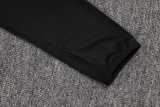 2025 Germany Black Kids Half Pull Tracksuit