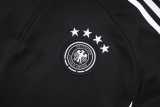 2025 Germany Black Kids Half Pull Tracksuit