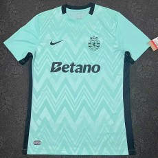 2025/26 Sporting Lisbon 3RD Aqua Fans Soccer jersey