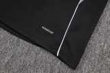 2025 Germany Black Kids Half Pull Tracksuit