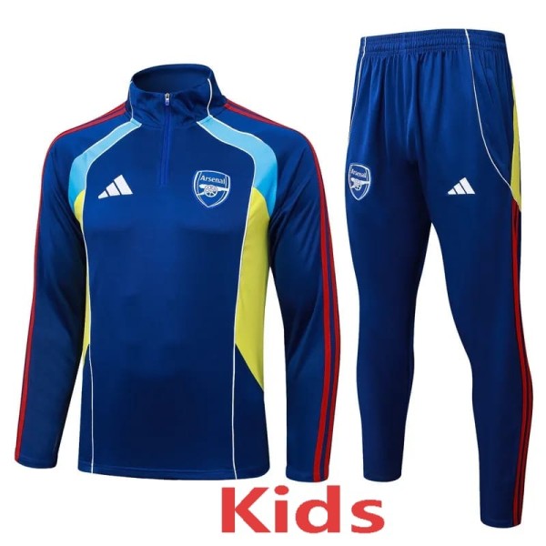 2025/26 ASN Dark Blue Kids Half Pull Tracksuit