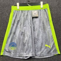 2025/26 Man City 3RD Gray Fans Soccer Shorts