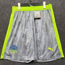 2025/26 Man City 3RD Gray Fans Soccer Shorts