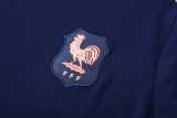 2025 France Dark Blue Training Shorts Suit
