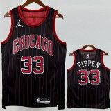 2025/26 BULLS PIPPEN #33 Black NBA Jerseys