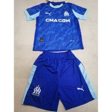 2025/26 Marseille 3RD Blue Fans Kids Soccer jersey