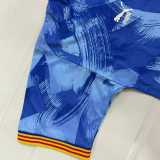 1990/91 Valencia Away Blue Retro Soccer jersey