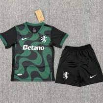 2025/26 Sporting Lisbon Special Edition Green Fans Kids Soccer jersey